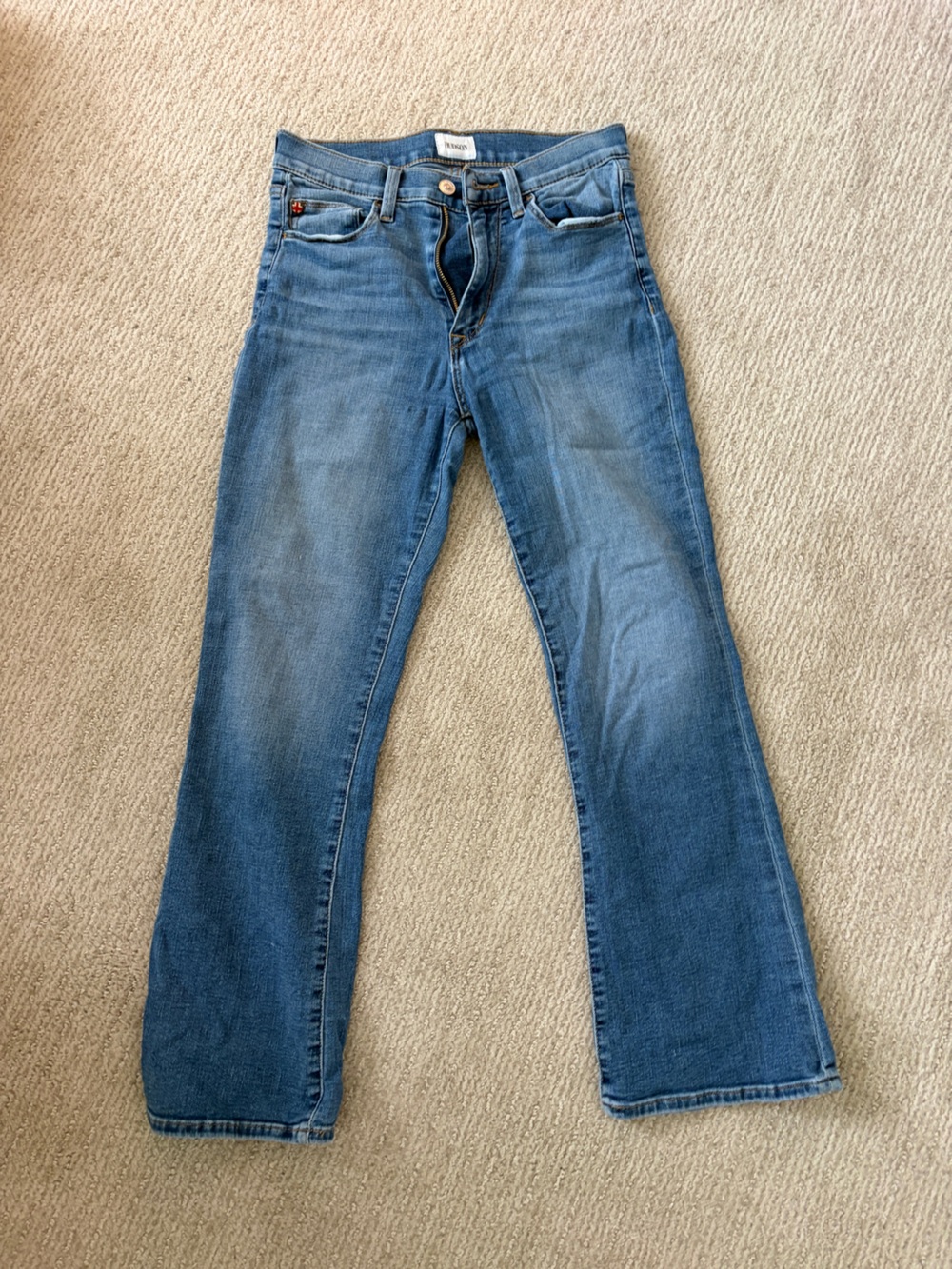 Hudson Jeans Women's Straight Leg Medium Blue Denim